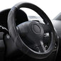 Elantrip Leather Steering Wheel Cover 15 1/2 to 16 inch Universal Large Soft Grip Breathable for Car Truck SUV Jeep Anti Slip Black - color: Black, size: 15 1/2 - 16 Inch