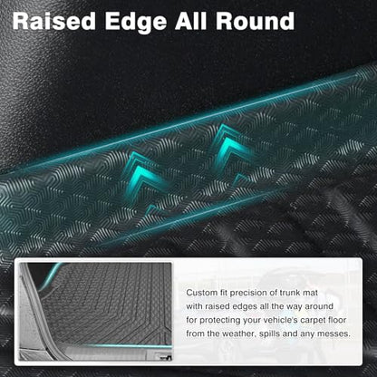 Mixsuper Cargo Liner for 2022-2025 Toyota GR86 / Subaru BRZ All Weather Cargo Mat Rear Trunk Liner Tray Black - size: Fit for GR86 / BRZ | 2022-2025