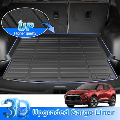 Blazer Floor Mats - Car Mats for Chevy Blazer 2019-2026(Gas Only), All Weather Floor Mats and Cargo Liner for Blazer Base/L/LS/LT/Premier/RS, Heavy Duty Rubber Mats, Car Accessories - size: 1)Chevy Blazer 2019+ Full Set