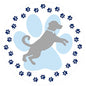 Screen Door Magnets Double Sided – Keep People, Kids, and Dogs from Running into The Screen Door - Robbins Aria Dog Paw - color: Dog Paw