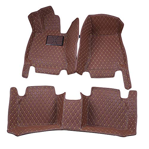 Car Floor Mats Compatible with PorscheMacan-Macan S-Macan GTS-Macan Turbo(Non Maacan EV) All-Weather Car Floor Liner Coffee - color: Coffee, size: MacanFloor Mat