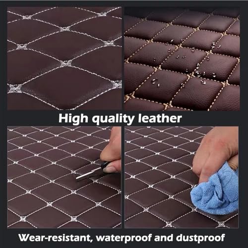 Customize Personalized Floor Mats for Cars, Full Coverage Luxury Car Mats, Anti-Slip Mat Set, Custom Floor Mat Suitable 99% of Sedan Trucks SUV auto (Beige Stripe) - color: Beige Stripe
