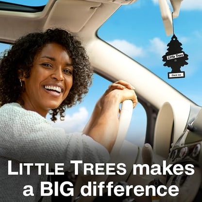LITTLE TREES Car Air Freshener | Hanging Tree Provides Long Lasting Scent for Auto and Home | 24 Air Fresheners |Cherry Blossom - size: 4 Count (Pack of 6)