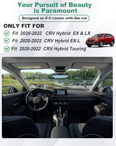 Original 2020-2022 CR-V Hybrid Floor Mats & Cargo Liner for Honda CRV Hybrid - Custom Fit TPE Floor Mats with Trunk Mat - All Weather Rubber Car Mats for Honda CR-V Hybrid 2020-2022 - size: 2020-2022 CRV Hybrid Floor Mats & Cargo Liner