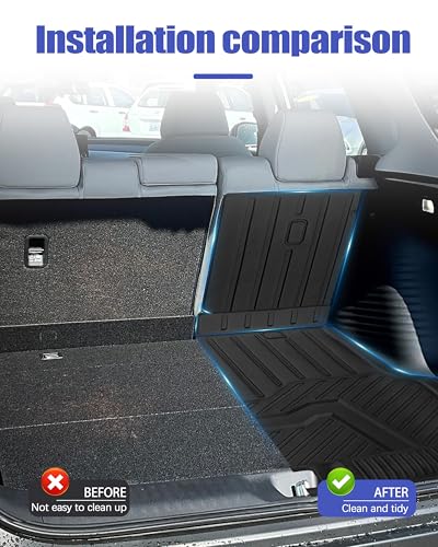 Cargo Liners Backrest Mat for Honda HR-V HRV Accessories 2023 2024 2025 2026 with Hook&Loop Rear Trunk Mat Rear Seat Back Cover Protector All Weather Anti-Slip Split Dog Liner 4 PCS - color: Honda HR-V 2023+, size: Backrest Mat + Trunk Mat