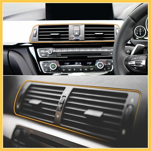 Car Interior Trim Strip Line Door Edge Seal Protector Yellow 5m 16.4ft Auto Replacement Parts