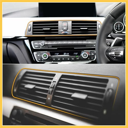 Car Interior Trim Strip Line Door Edge Seal Protector Yellow 5m 16.4ft Auto Replacement Parts