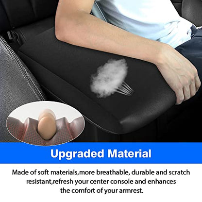 Autorder Center Console Armrest Cover for Toyota 4Runner 2010-2022 2023 2024 Accessories Armrest Pad Anti-Scratch Middle Console Pad Leather Center Console Protector - size: 10-24 4Runner