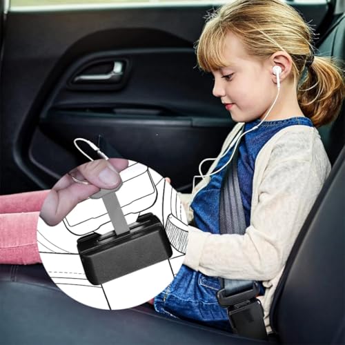 2Pack Seatbelt Buckle Guard Car Seat Belt Lock Cover Secure Buckle Safety Protector Prevent Kids or Special Groups from Accidentally Unbuckling Universal Fit Black