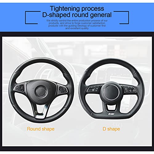 Diamond Soft Leather Steering Wheel Cover, 15 Inch Bling Elastic Steering Wheel Protector with Sparkly Crystal Rhinestones, Auto Accessories Universal for SUV, Truck, Van, Car (Pink)