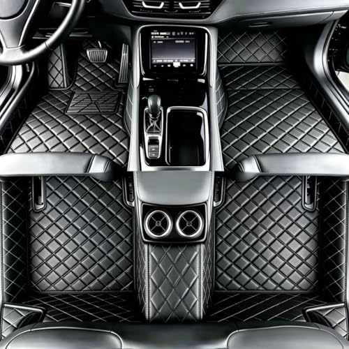 Customize Floor mats for car fit 99% Sedans SUV Sports,Custom Automotive Floor mat Fit Truck, All Weather Men Women Car Protection Pads Non-Slip auto Floor Liners (Black), RH2206UPR