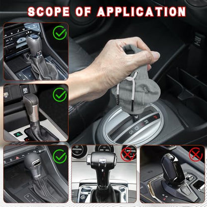 Gear Shift Hoodie, Shifter Hoodie, Funny Car Gear Shift Protector Cover, Automotive Interior Cute Gadgets Fashionable Mini Sweater Shifter Stick Knob Cover Universal for Most Vehicles (Gray) - color: Gray