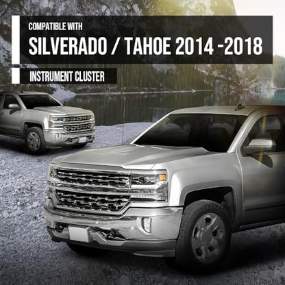ALLGOOD Dashboard Cover Compatible with GMC Sierra 1500 2014-2016, 2018 Dash Cover Black