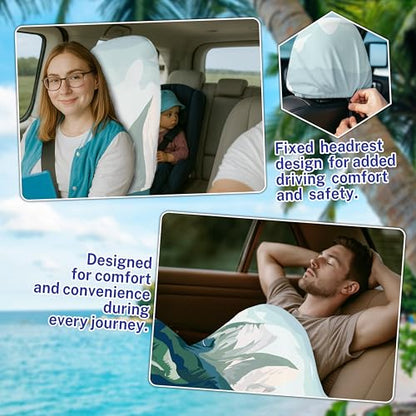 Car Seat Towel Cover After Gym, Car Seat Cover Towel – Sweatproof, Washable, Non-Slip Cover for Cars, SUVs (2 Pack, Yosemite) - color: Yosemite