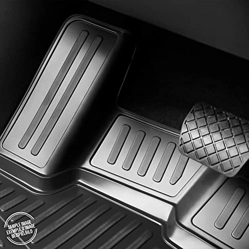 OMAC Floor Mats for Jeep Compass 2011-2016 Car Mats All Weather 3D Custom Fit Rubber Mat Waterproof Odorless TPE Floor Liners Laser Measured Non-Slip (Black)