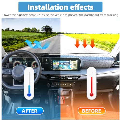 Dash Cover Mat for Nissan Kicks 2025 2026 Accessories Non-Slip Dashboard Cover Mat Sunshade UV Rays Protector Interior Accessories - size: Compatible with Kicks 2025 2026