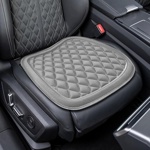 Car Seat Covers, Breathable Anti-Slip Bottom Seat Cushion Mat Pad, Universal Four Seasons Car Front Driver Bottom Seat Protector Covers, Car Accessories for Truck SUV More Vehicles ((Gray) - color: Gray