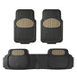 FH Group Heavy-Duty Car Mats - Universal Fit, Trimmable Rubber Floor Mats, Sedans, SUVs, Trucks - Beige - color: Beige