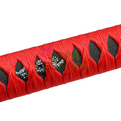 JDMBESTBOY Samurai Sword Red Black Shift Knob Shifter Alloy Katana Adapters Universal 10cm - color: Red Black, size: 10cm