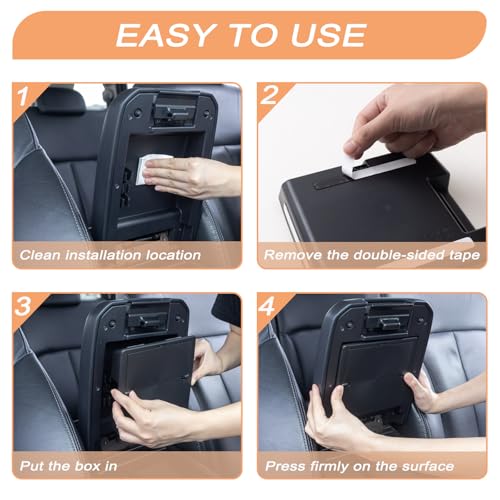 3PCS Center Console Organzier Compatible with Toyota Tacoma 2016-2023 Accessories Tray Hidden Box Divider ABS Material Insert - color: 3PCS