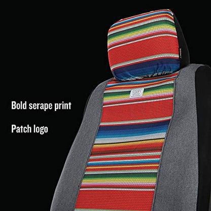 Hooey Low Back Seat Cover, Durable Bucket Seat Protection, Easy to Install Seat Covers for Car, Truck, Van, SUV, Rockstar (Serape Tijuana) - color: Rockstar (Serape Tijuana)