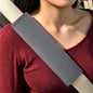 Gray Breathable PU Leather Seat Belt Covers - 2Pcs, Perforated Seat Belt Pads, Universal Fit for Car Truck SUV - color: ck-grey