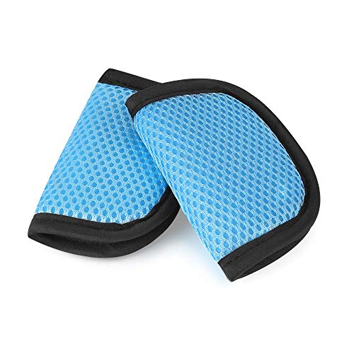 Accmor Car Seat Straps Shoulder Pads for Baby Kids, Soft Car Seat Strap Covers, Seat Belt Covers for Car Seats, Pushchair, Stroller - color: Blue, size: Small-2.6 in X 4.3 in