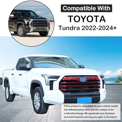 Aunginsy Car Front Bumper Grille Trim Sticker Fit Toyot@a Tundra 2022-2024 Truck Real Carbon Fiber Front Lip Bumper Upper Grill Molding Strips Decorative Cover Protect Sticker Exterior Accessories - size: Front Bumper Grille Trim Sticker