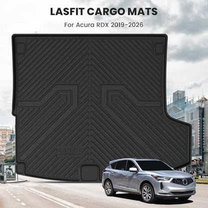 LASFIT Cargo Liner for Acura RDX 2019-2026 Cargo Mat All Weather TPE Trunk Floor Mat Custom Fit for Acura RDX Cargo Tray Non-Slip Rear Trunk Liner, Black - size: 2019-2026 | For Acura Rdx | Cargo Mat