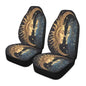 Sun and Moon Car Seat Covers Universal Fit Breathable Front Seat Protector for Cars, Trucks, SUVs, and Vans (Easy to Install, 2-Piece Set)