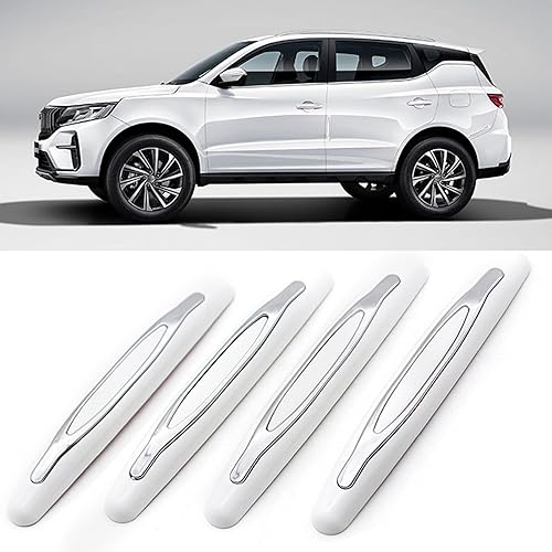 4 Pcs Car Door Edge Guards Car Side Door Protector Suitable for Various Car Pads Door Shock Absorbers-White - color: White