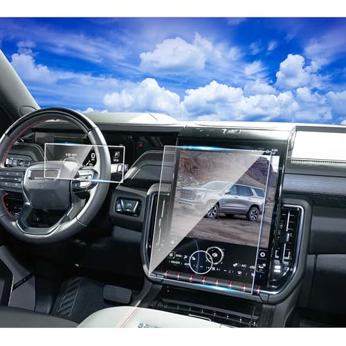 2pcs 2025 2026 Yukon Denali Accessories Screen Protector for 2025 GMC Yukon Elevation AT4 Denali (Ultimate) 16.8Inch & Dashboard Screen 2025 Yukon Denali AT4 Yukon 16.8''(Both Tempered Glass) - size: Yukon Nav. Dash 2pcs