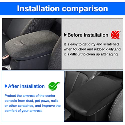 Autorder Center Console Armrest Cover for Toyota 4Runner 2010-2022 2023 2024 Accessories Armrest Pad Anti-Scratch Middle Console Pad Leather Center Console Protector - size: 10-24 4Runner