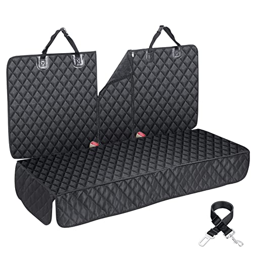 ANOSOSPECIAL Dog Car Seat Cover for Back Seat Cover for Kids Car Seat Protector for Dogs Nonslip Water Proof Universal Fit Dog Car Seat Cover for ISOFIX Truck SUV(Large,Black) - color: Black, size: ISOFIX Large
