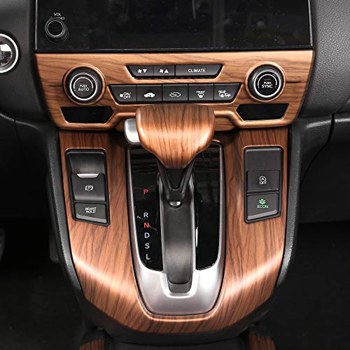 for Honda CRV CR-V 2017 2018 2019 2020 2021 2022 Gear Shift Knob Cover Peach Wood Grain Interior Decoration for CR V (Gear Shift Knob Cover)