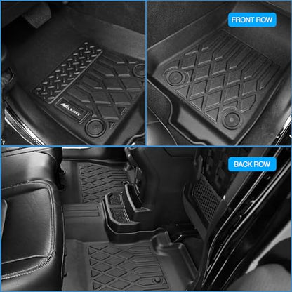 Nilight TPE Floor Mats for Toyota Tundra CrewMax Cab Only 2022 2023 2024 2025 2026 All Weather Custom Fit Heavy Duty Floor Liners - size: 2022-2026 Toyota Tundra|CrewMax Cab