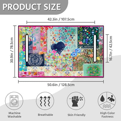 Golf Cart Seat Covers, Universal Golf Cart Seat Towel Blanket for Yamaha, EZGO, Club Car, Icon and More 2-Seat Carts, 100% Microfiber Keeps Seat Comfortable and Clean - color: quilt