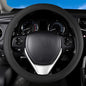 Black Mesh Steering Wheel Cover, Universal 15 inch, Elastic Stretch Microfiber Breathable Ice Silk Cover, Anti-Slip, Odorless, Sweat Absorption, Warm in Winter and Cool in Summer - color: Mesh Black