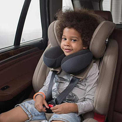 Kids Chin Supporting Travel Neck Pillow, Helps Support Head and Neck, Comfortably Designed for Head, Neck, and Chin Support - Ideal for Toddlers and Children,Black