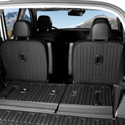Second Row Backrest Mats for 2020-2025 Kia Telluride Accessories 7 Seater, All Weather TPE Back Seat Protector Replacement for Kia Telluride - style: Second Row Backrest Mats
