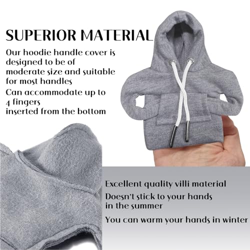vvag Gear Shift Hoodie, Hoodie Car Gear Shift Cover, Car Shift Knob Hoodie, Automotive Interior Accessories, Universal Fit Knob Cover Gift (Gray) - color: Gray