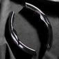 Car Steering Wheel Cover Universal Carbon Fiber 2PCS Segmented Waterproof Steering Covers Comfortable Easy Install All-Season Use(Black)