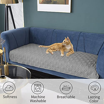 Ameritex Waterproof Dog Bed Cover Pet Blanket for Furniture Bed Couch Sofa Reversible - color: Grey+dark Grey, size: 30x53 Inch (Pack of 1)