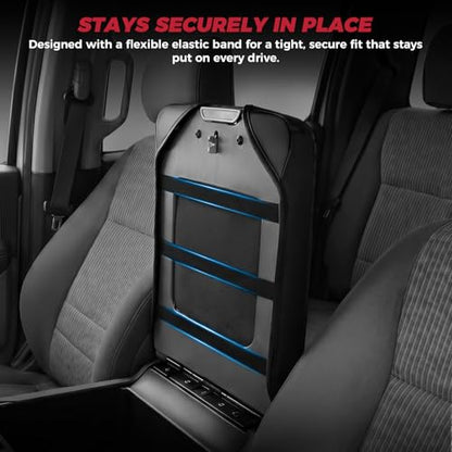 FREESOO Center Console Cover for 2013-2018 Dodge Ram 1500 & 2013-2024 Ram 2500/3500/1500 Classic Model, Armrest Cushion Pad, Waterproof Faux Leather, Non-Slip & Anti-Scratch, Jump Seat Only - size: 2013-2026 Jump seat covers