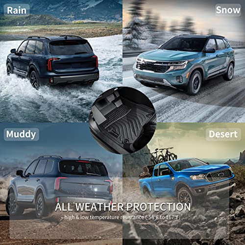 KELCSEECS® Floor Mats Custom for Subaru WRX& WRX STi 2021 2020 2019 2018 2016 2015 All Weather Protection TPE Heavy Duty Non-Slip Floor Liners Fits Front& 2nd Row Full Set Accessories, Black - style: 28) For 2015-2021 WRX Floor Mats