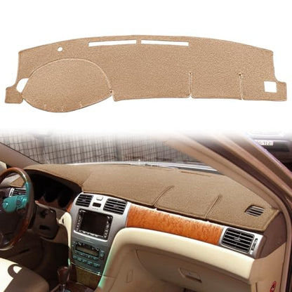 Dash Cover Mat Custom Fit for Lexus ES300 ES330, Dashboard Cover Pad Carpet Protector F116 (Beige) - color: 02-06 Beige