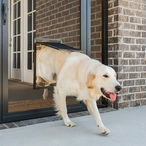 PetSafe Dog Door for Screen Door Size Large for Dogs and Cats up to 100 lb Use in Screen Doors Window Screens and Porch Screens