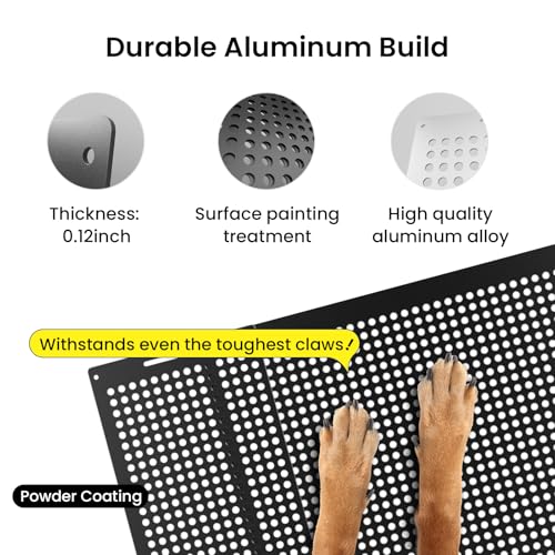 Premium Adjustable RV Entry Screen Door Grille, Adjusts from 22"- 31.5", Aluminum Alloy Protector Guard for RV, Camper- Black