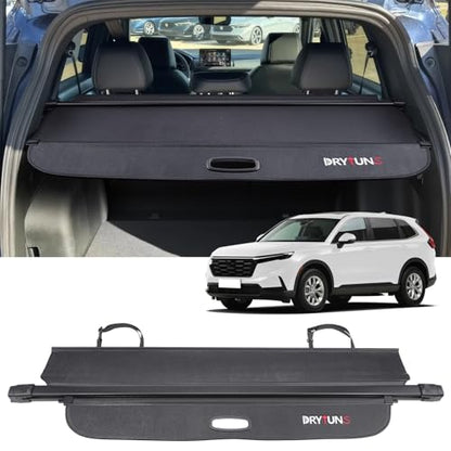 Cargo Cover for Honda CRV 2026 2025 2024 2023, Retractable Cargo Trunk Cover for Honda CRV 2023-2026 (Leather - Extension & Straps) - style: Leather - Extension & Straps