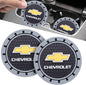 Car Cup Holder Coaster for Chevrolet,Silicone Cupholder Coaster,Car Interior Accessories,2.76 Inch 2 Pieces （Grey）
